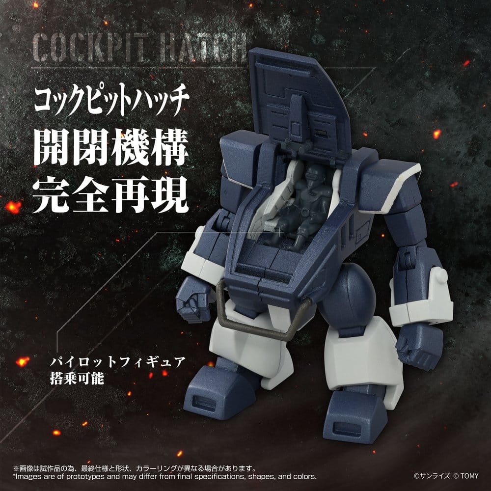 Armored Trooper Votoms Toyrise Action Figure 1/48 AT-09 Zwerg Wetlands Leg 7 cm DS Modellismo Armored Trooper Votoms Toyrise scala 1/48