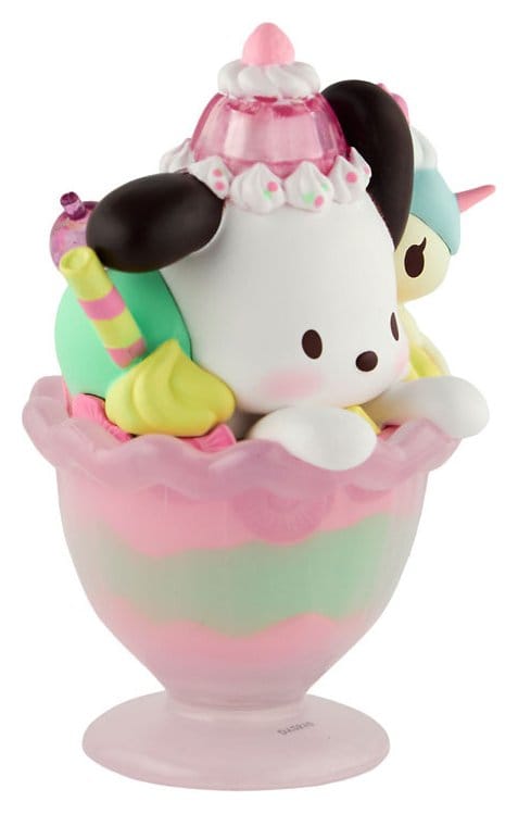 Hello Kitty & Friends Window Box Figure Fast Food Pochacco Pink Unicorn Sundae 9 cm DS Modellismo Hello Kitty & Friends Window Box Fast Food