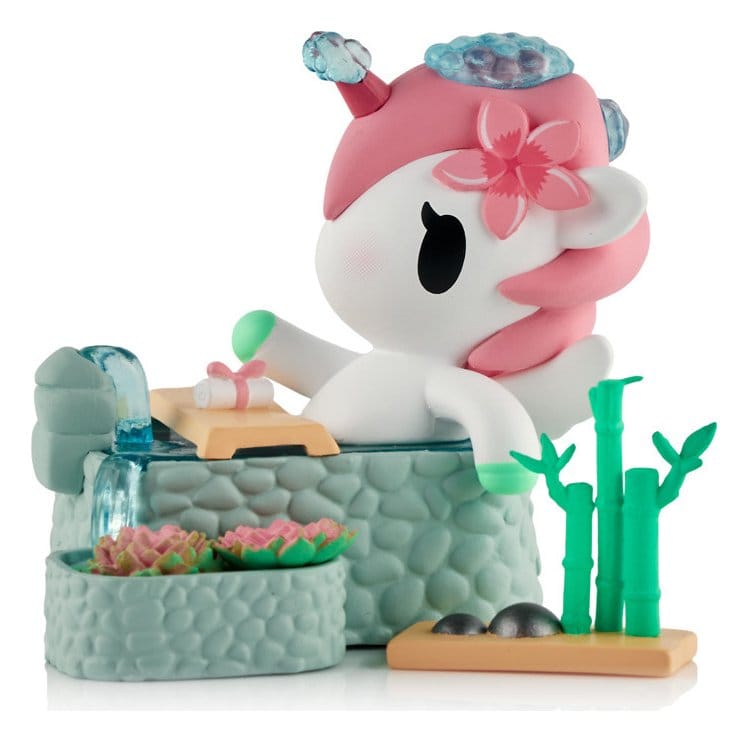 Unicorno Window Box Figure Spa Day Hot Springs Oasis 7 cm DS Modellismo Unicorno Window Box Spa Day Hot Springs