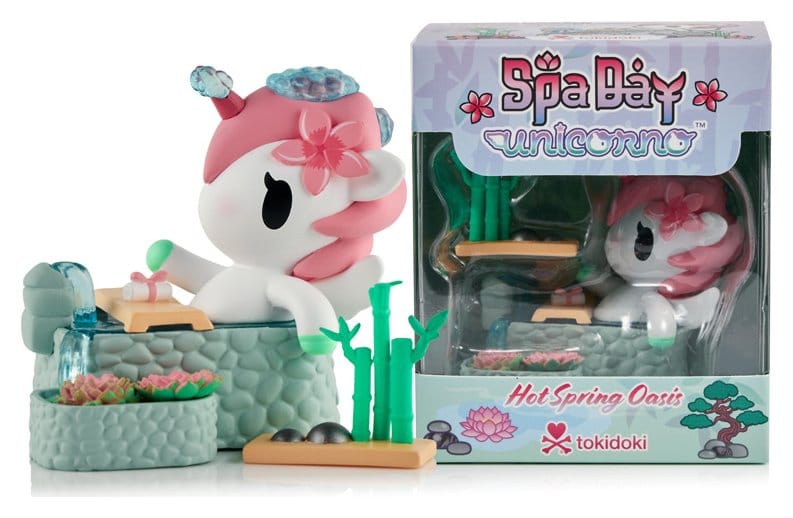Unicorno Window Box Figure Spa Day Hot Springs Oasis 7 cm DS Modellismo Unicorno Window Box Spa Day Hot Springs