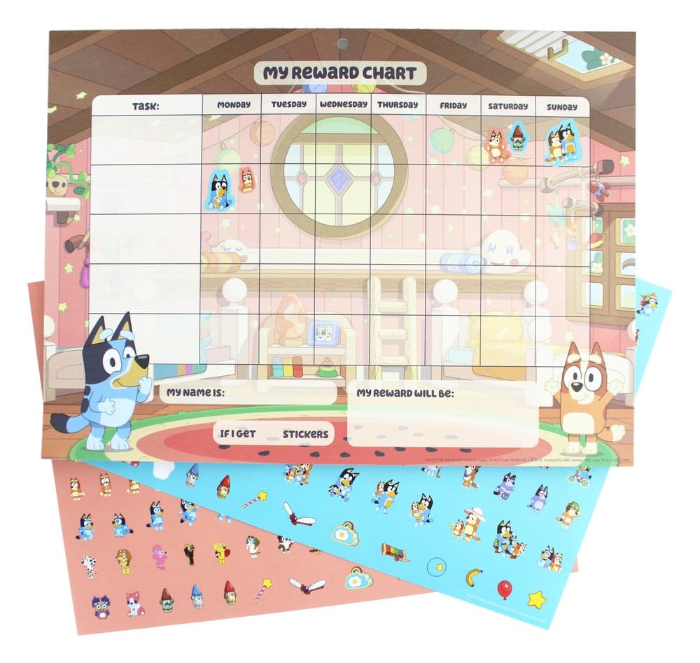 Bluey Reward Chart Set DS Modellismo Bluey Reward Chart Thumbs Up