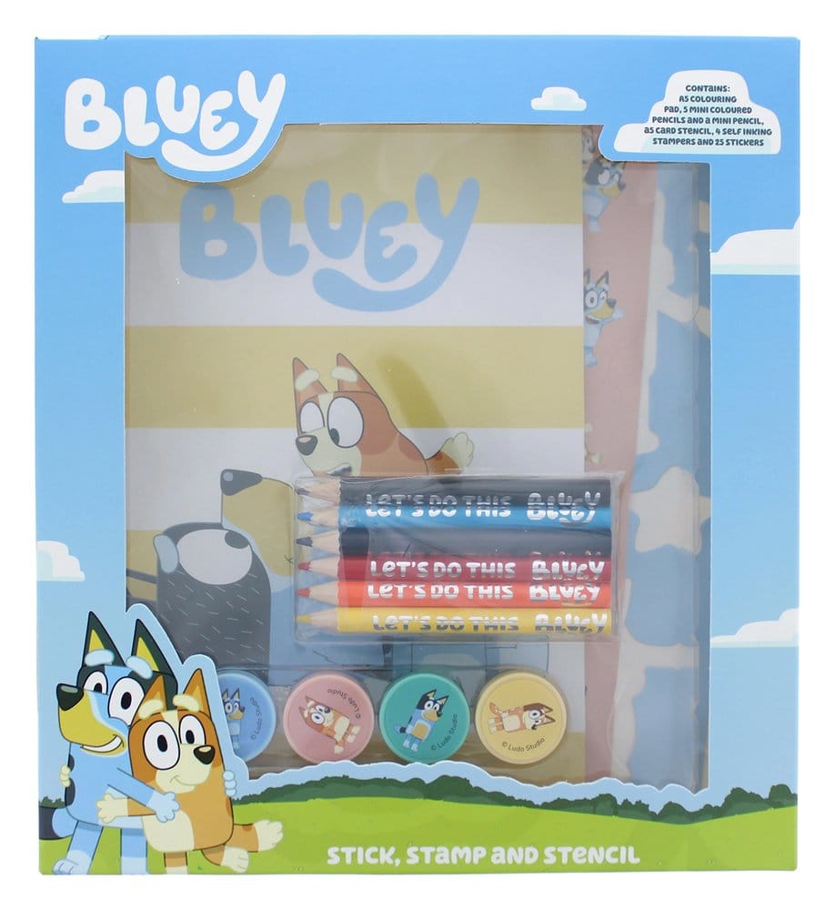 Bluey 14-Piece Creative Colouring Set DS Modellismo Bluey 14-Piece Creative Colouring Thumbs Up