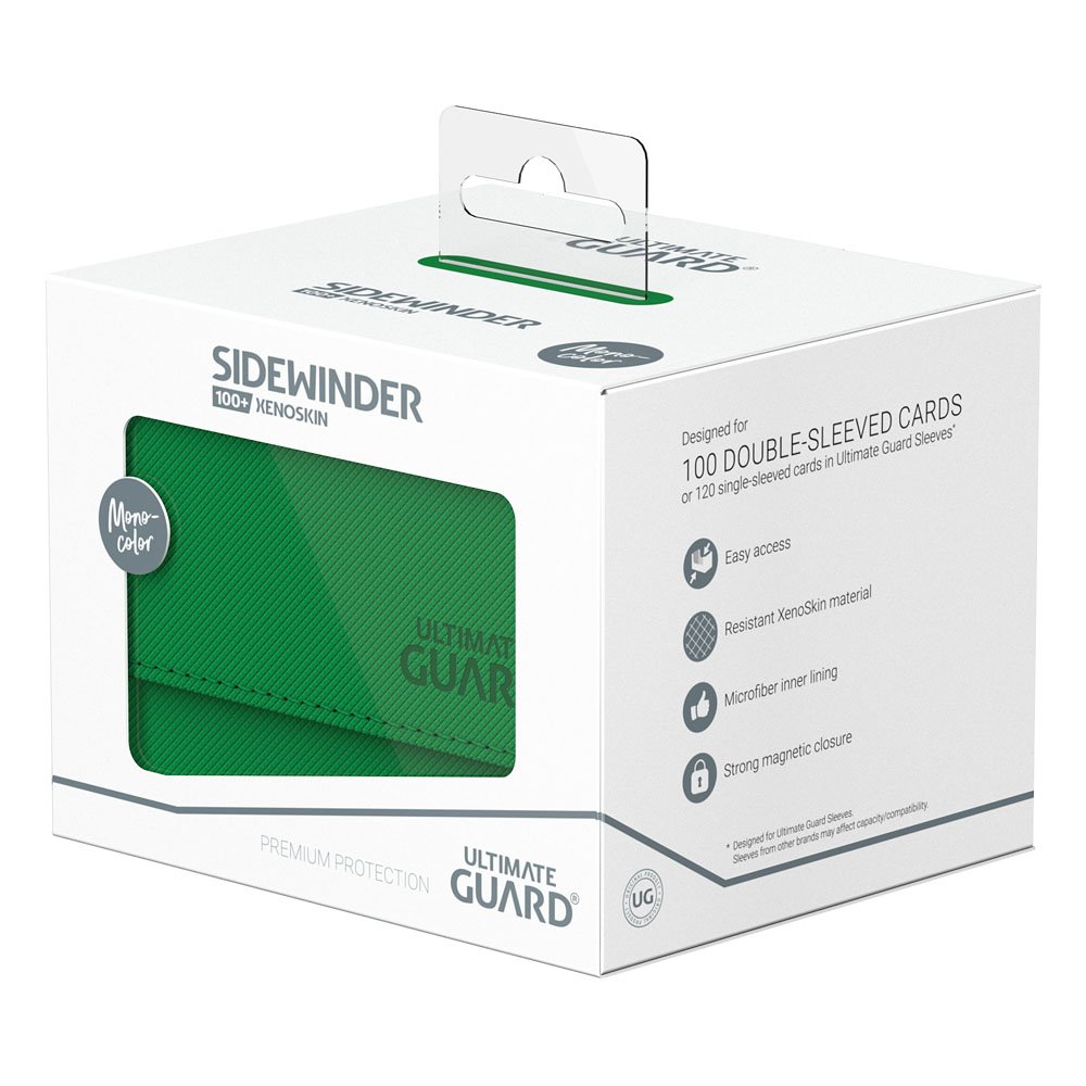 Ultimate Guard Sidewinder 100+ Xenoskin - Green DS Modellismo Ultimate Guard Sidewinder 100+ Xenoskin