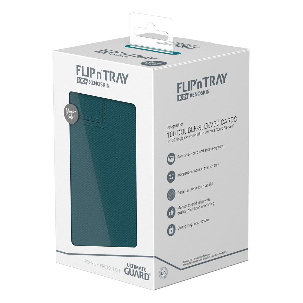 Ultimate Guard Flip'n'Tray 100+ Xenoskin - Petrol DS Modellismo Ultimate Guard Flip'n'Tray 100+ Xenoskin