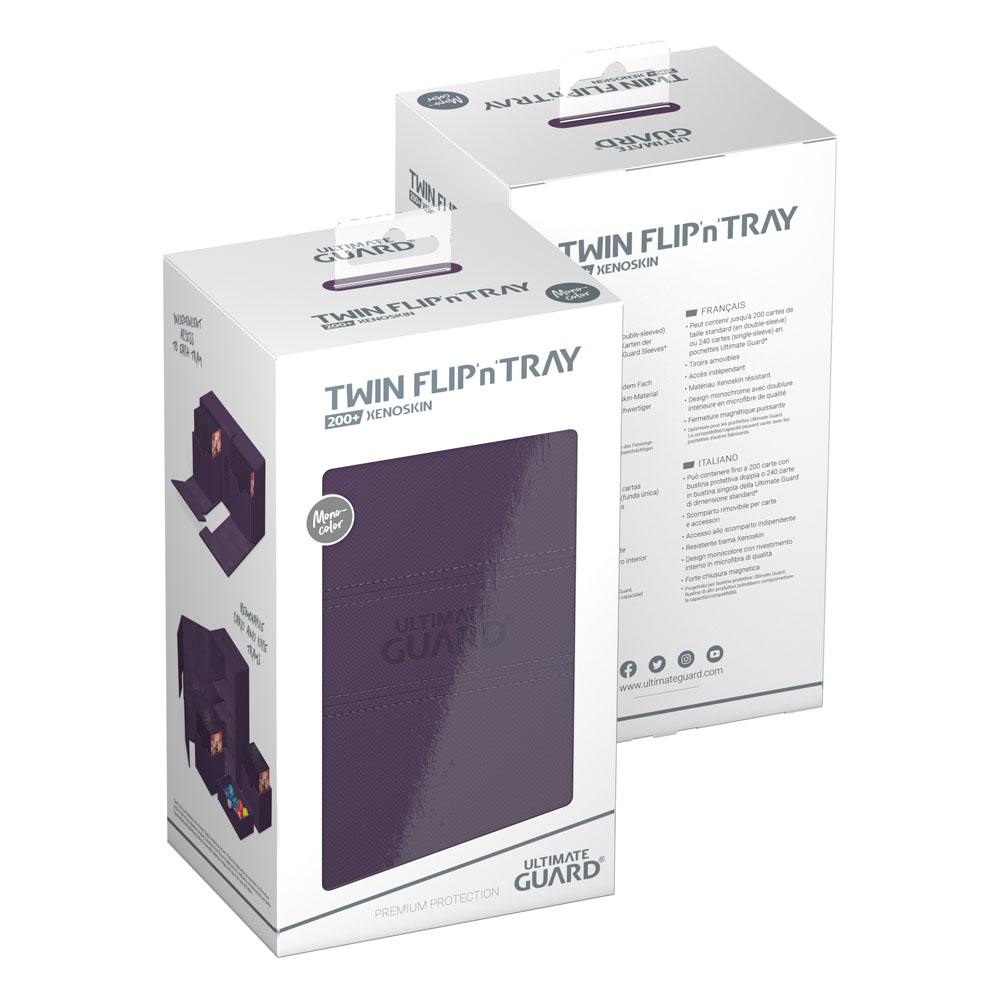 Ultimate Guard Twin Flip`n`Tray 200+ XenoSkin Monocolor Purple - Damaged packaging DS Modellismo Ultimate Guard Twin Flip`n`Tray 200+