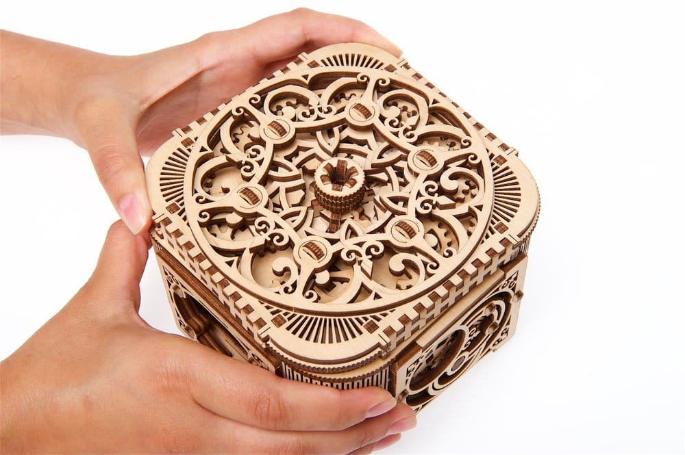 Puzzle Ugears 3D in legno Treasure Box DS Modellismo Puzzle Ugears 3D in legno Treasure Box