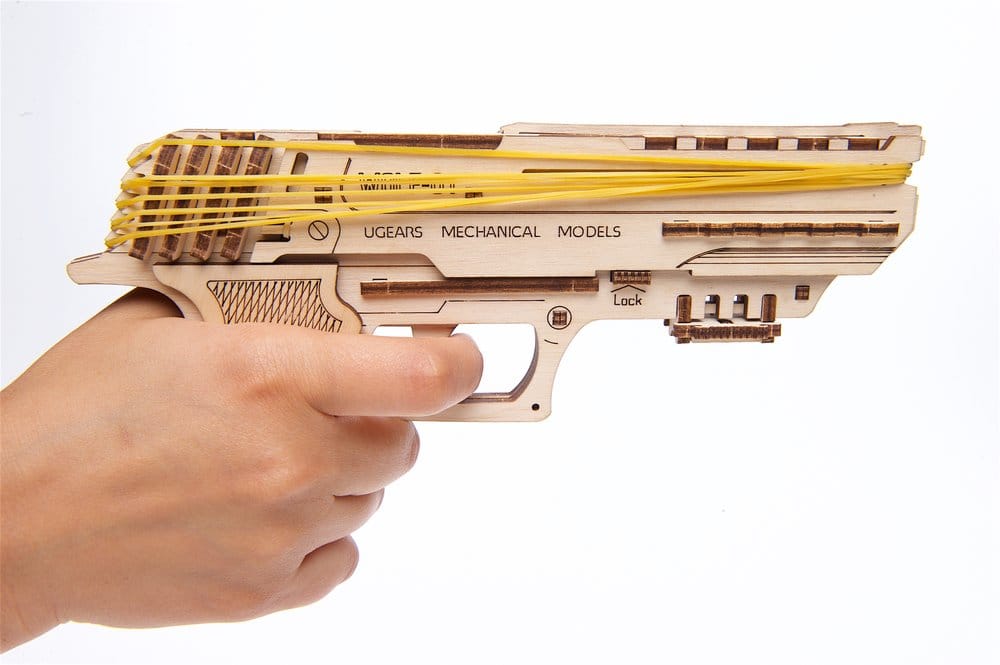 Puzzle Ugears 3D in legno Wolf-01 Handgun DS Modellismo Puzzle Ugears 3D in legno Wolf-01 Handgun