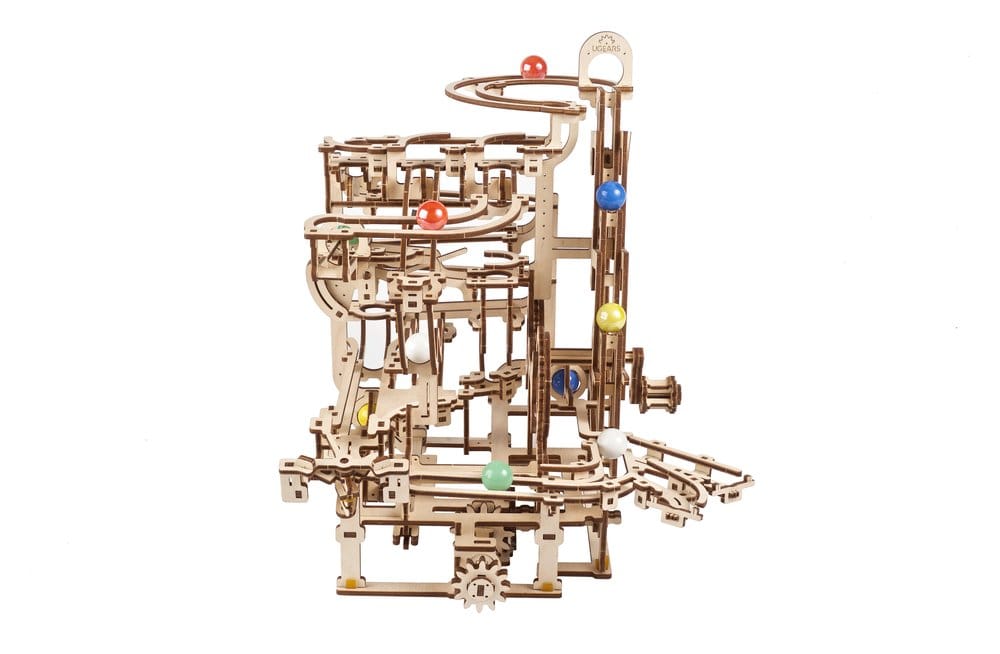 Puzzle Ugears 3D in legno Marble Run Tiered Hoist DS Modellismo Puzzle Ugears 3D in legno Marble Run Tiered