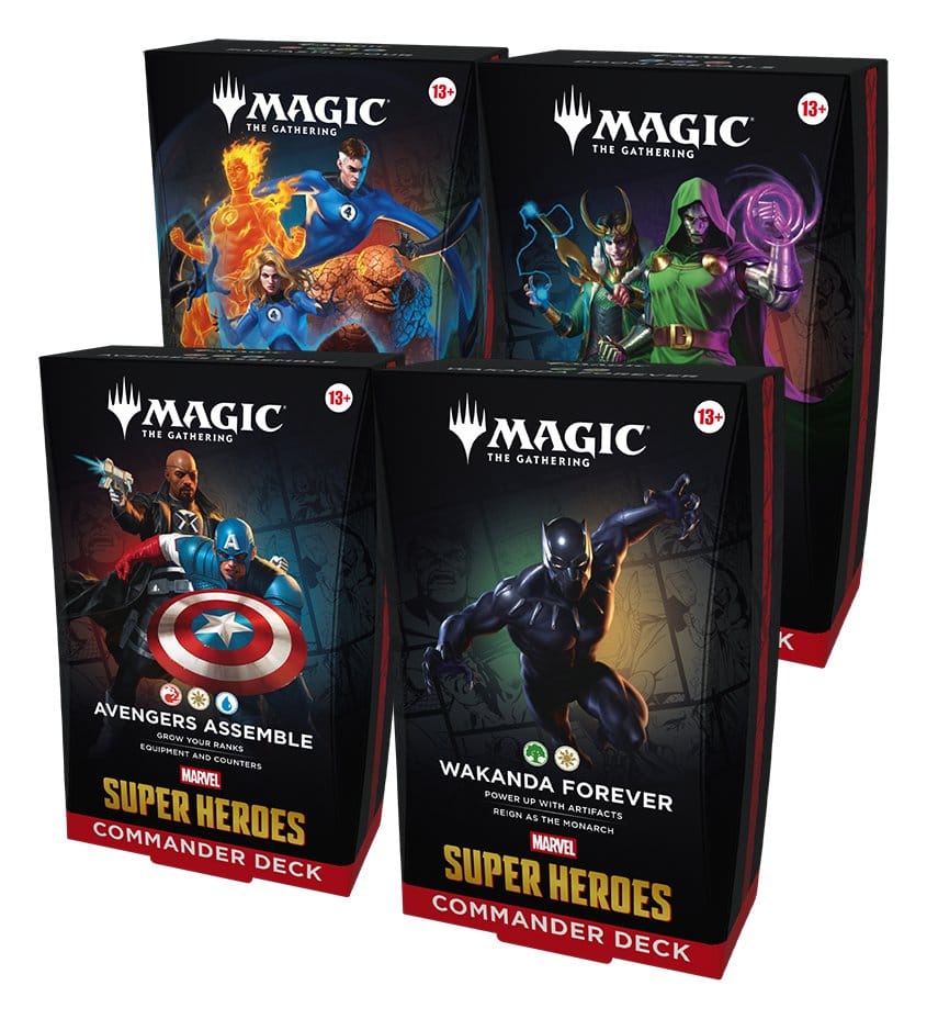 Magic the Gathering Marvel Super Heroes Commander Decks Case (4) english DS Modellismo Magic Gathering Marvel Super Heroes