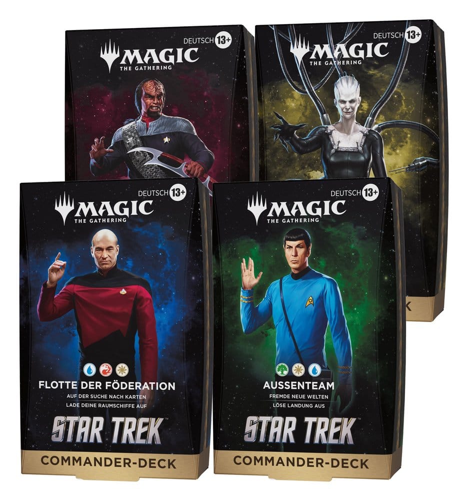 Magic the Gathering Star Trek Commander Decks Case (4) german DS Modellismo Magic Gathering Star Trek Commander Decks