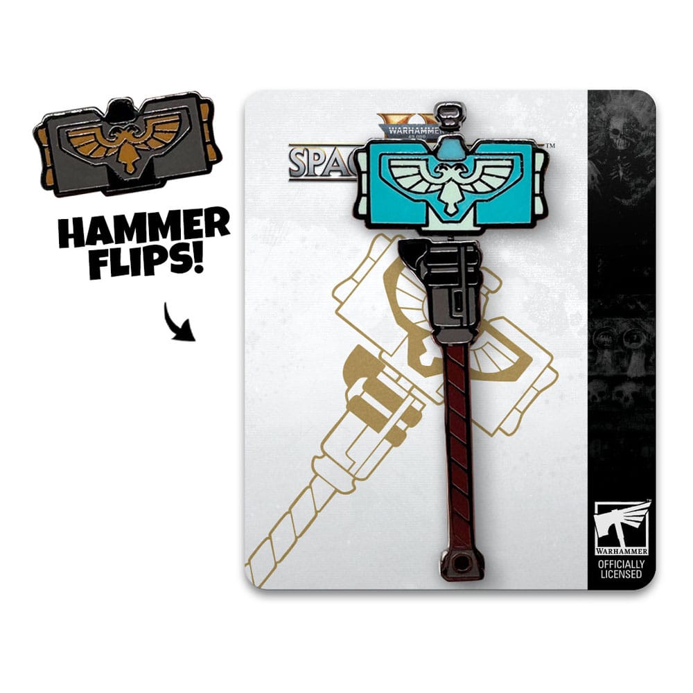 Spilla Space Marine 2 Thunder Hammer 5 cm DS Modellismo Spilla Space Marine 2 Thunder Hammer Youtooz
