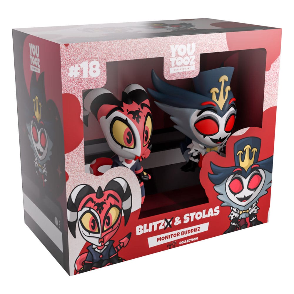 Helluva Boss Vinyl Figures Blitzo & Stolas Monitor Buddiez DS Modellismo Helluva Boss Blitzo & Stolas Monitor Buddiez