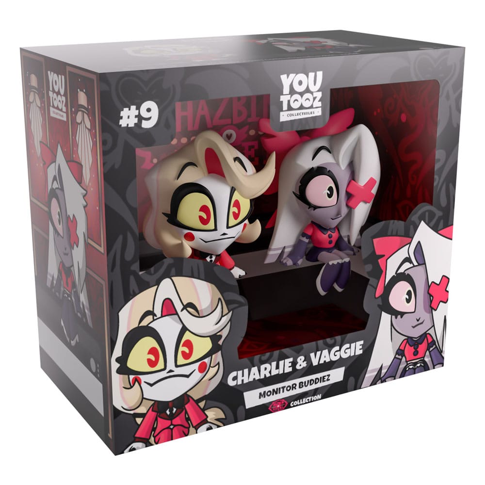 Hazbin Hotel Vinyl Figures Charlie & Vaggie Monitor Buddiez DS Modellismo Hazbin Hotel Charlie & Vaggie Monitor