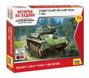 Soviet Light Tank T-80 (Wwii) scala 1/100