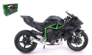 Kawasaki Ninja H2 R Black/Green scala 1:12