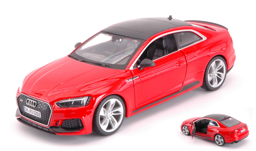 Audi RS 5 Coupe' 2019 Red 1:24 DS Modellismo Audi RS 5 Coupe' 2019 Red scala 1:24 Burago