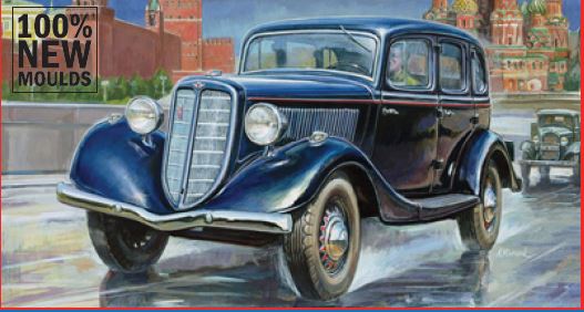 Gaz M1 Soviet Staff Car Kit 1:35 DS Modellismo Gaz M1 Soviet Staff Car Kit scala 1:35