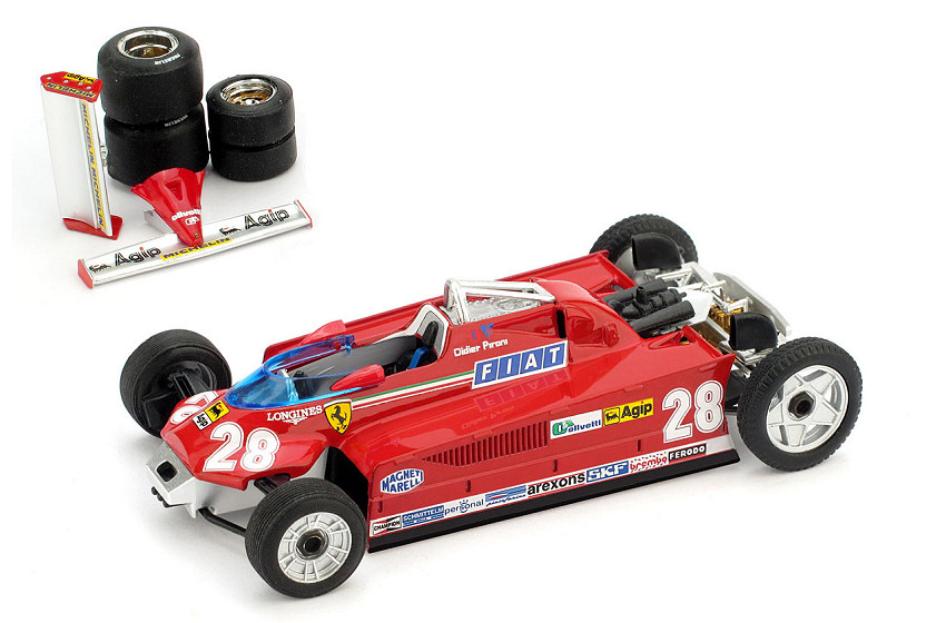 Ferrari 126 CK Didier Pironi 1981 N.28 Versione da Trasporto 1:43 DS Modellismo Ferrari 126 Ck Didier Pironi 1981 scala 1:43