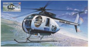 Hughes 500D Police Helicopter Kit scala 1:48
