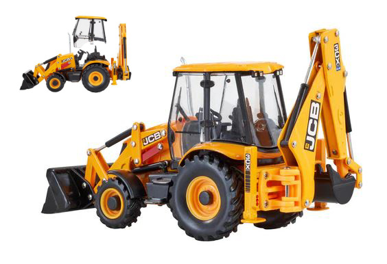 JCB 3CX Plus Sitemaster Backhoe Loader 1:32 DS Modellismo Jcb 3CX Plus Sitemaster Backhoe scala 1:32