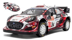 Ford Puma Hybrid RALLY1 Latvia scala 1:18