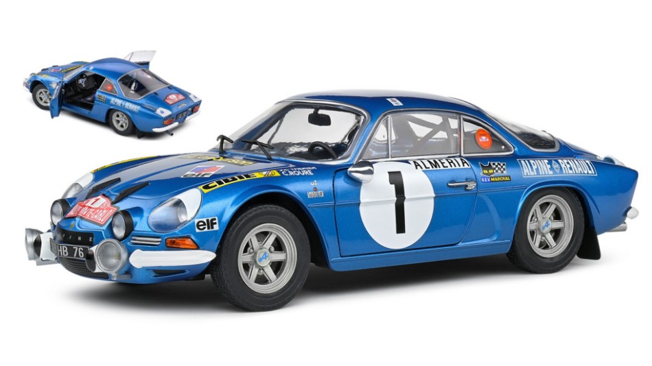 Alpine A110 1600S N.1 Rally Monte Carlo 1972 Therier-roure 1:18 DS Modellismo Alpine A110 1600S Rally Monte scala 1:18