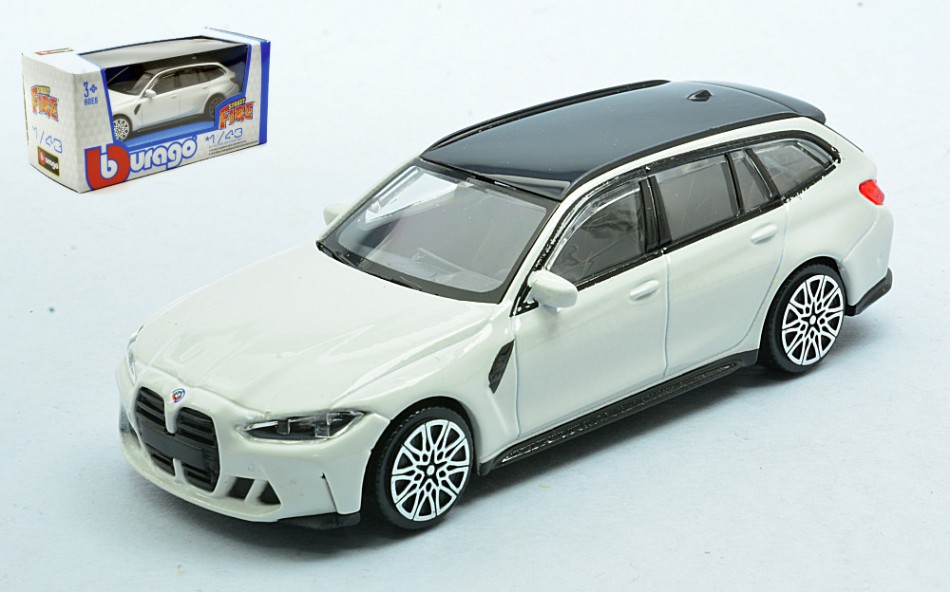 Bmw M3 Touring 2023 White 1:43 DS Modellismo Bmw M3 Touring 2023 White scala 1:43 Burago