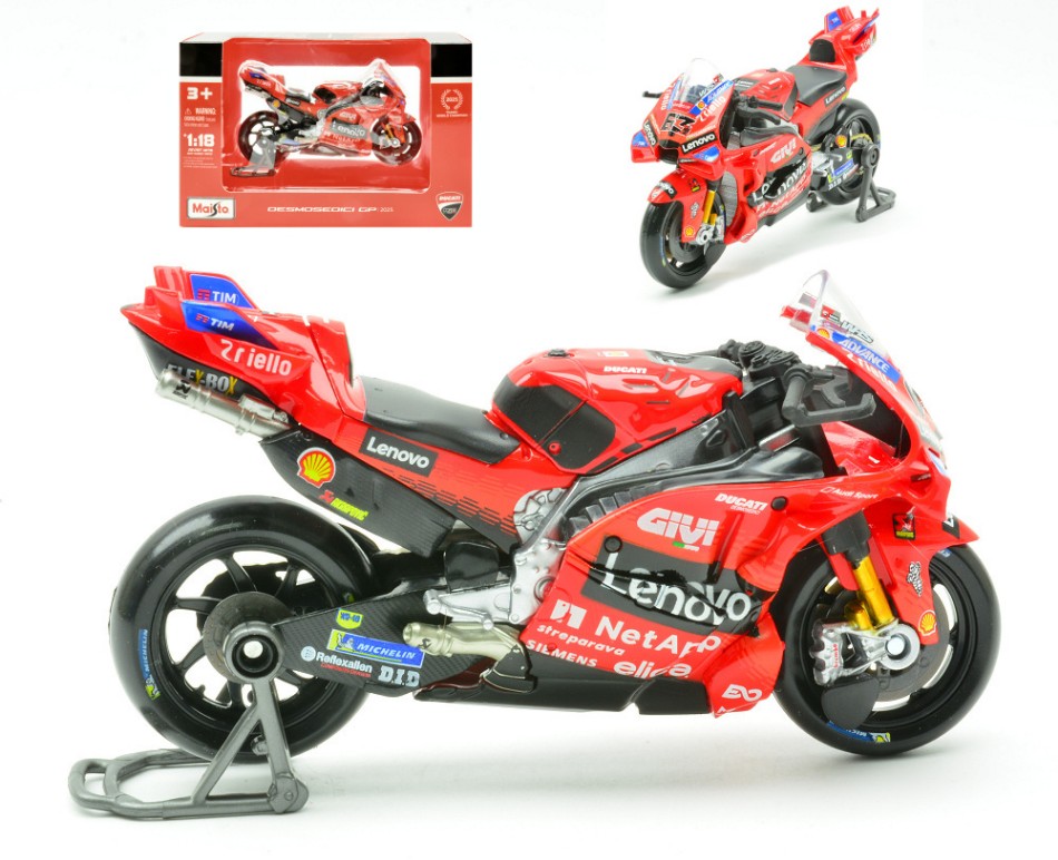 Ducati Lenovo Team 2025 Bagnaia N.63 Motogp 1:18 DS Modellismo Ducati Lenovo Team 2025 Bagnaia scala 1:18