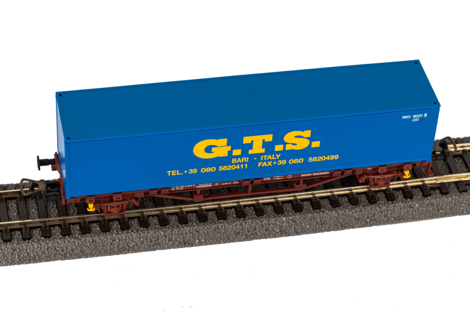 Carro Pianale 1x 40 Container GTS FS Epoca V Scala H0 DS Modellismo Carro Pianale 1x 40 Container GTS scala H0