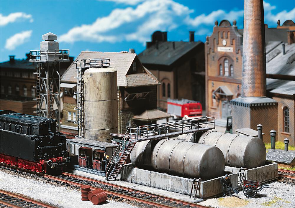 Deposito di rifornimento diesel Scala H0 DS Modellismo Deposito di rifornimento diesel scala H0
