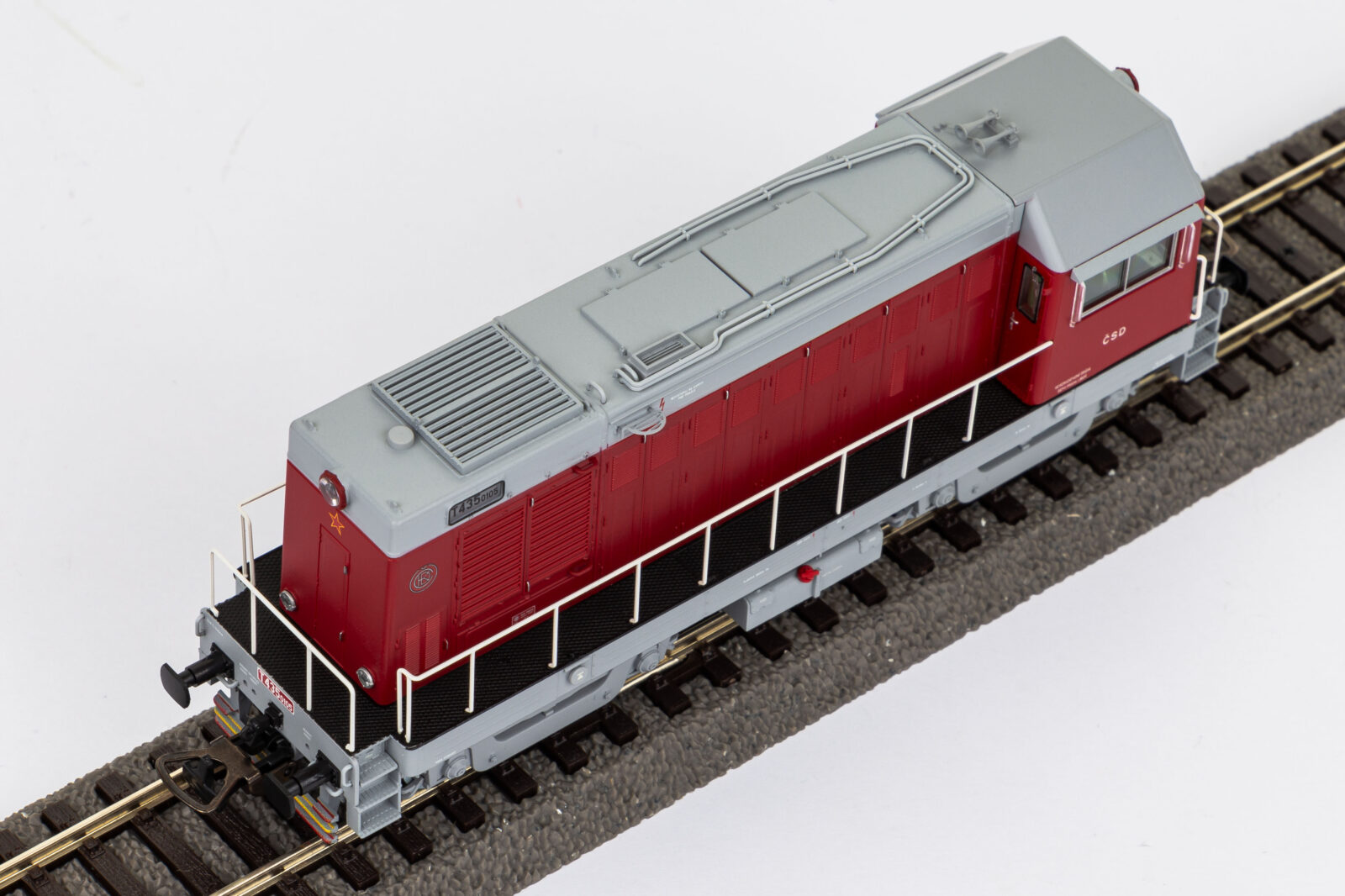 Locomotiva Diesel T435 Rot ČSD Epoca III Scala H0 DS Modellismo Locomotiva Diesel T435 Rot ČSD scala H0