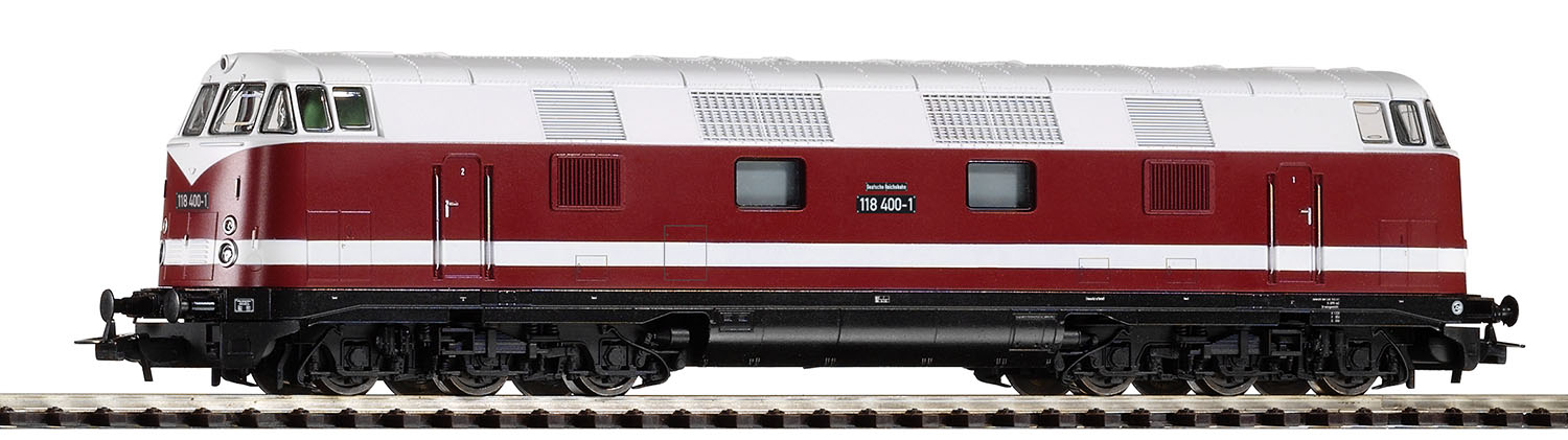 Locomotiva Diesel 118.4 DR Epoca VI, 6-assi, Corrente alternata con decoder digitale Scala H0 DS Modellismo Locomotiva Diesel 118.4 DR Epoca scala H0