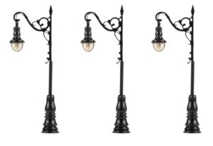 3 Luci a LED Bianco freddo scala N Faller