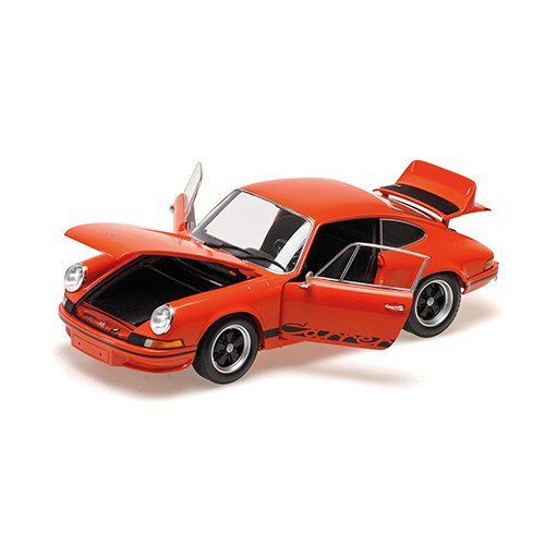 Porsche 911 Carrera RS Orange with Black Decor 1972 DS Modellismo Porsche 911 Carrera RS Orange with Black Decor 1972