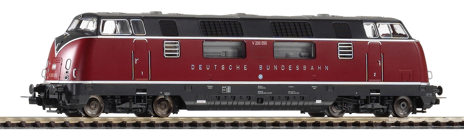 Locomotiva diesel con sound decoder V 200 DB Epoca III, Corrente alternata, con una nuova numerazione Scala H0 DS Modellismo Locomotiva diesel sound decoder V scala H0