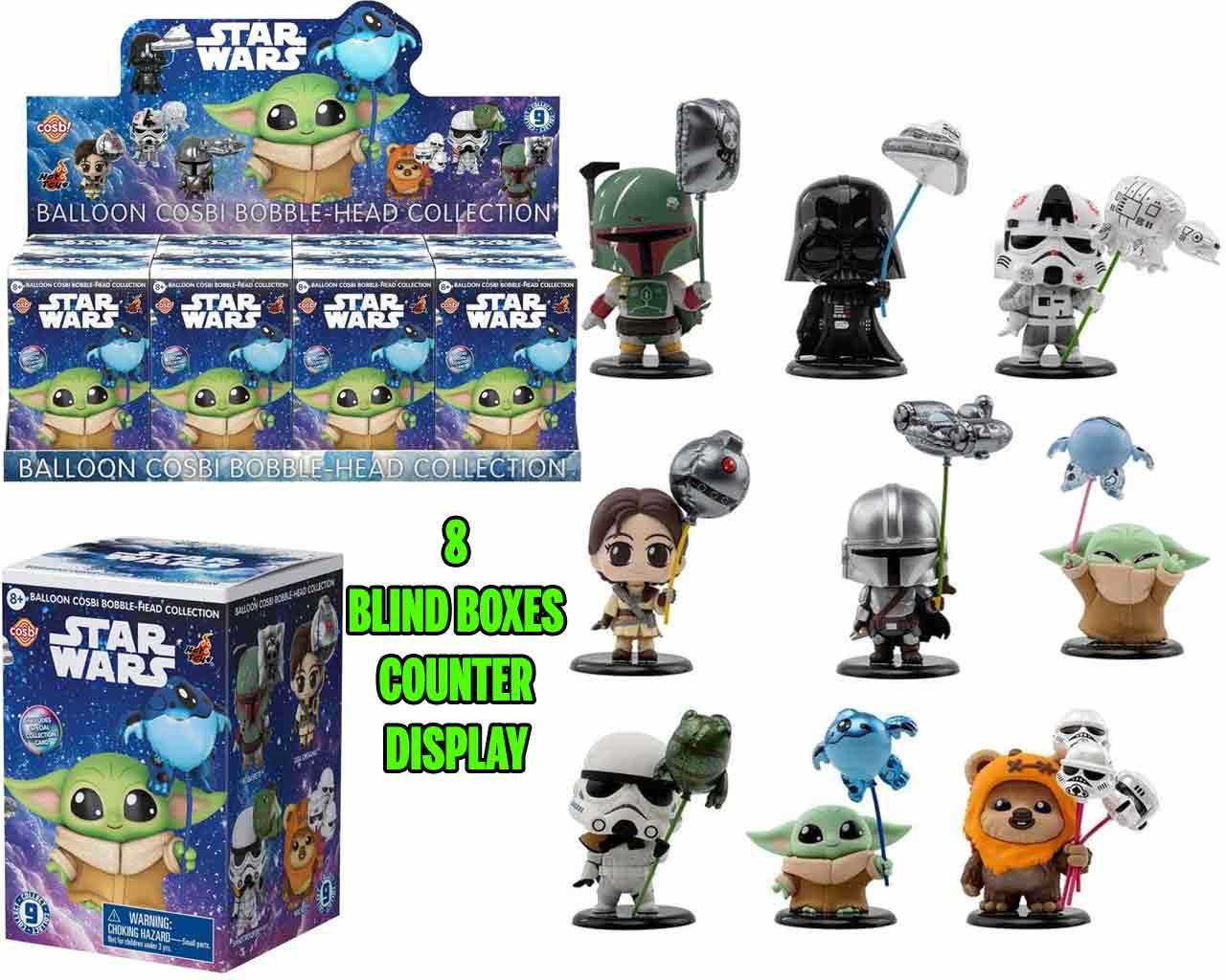 Star Wars Baloon Cosbi Collection Mini Figure Blind Box (8) DS Modellismo Star Wars Baloon Cosbi Mini Blind Box (8)