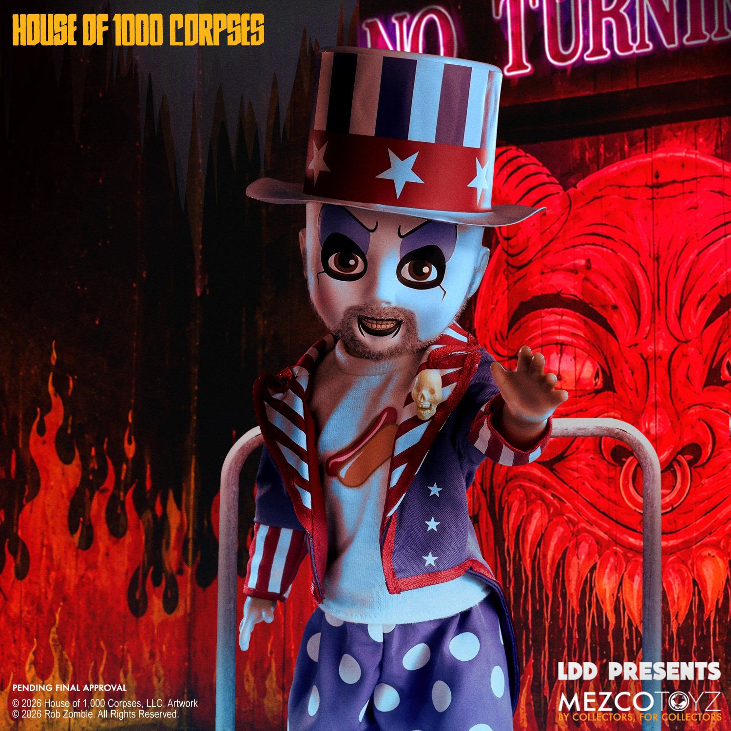 Ldd Presents Captain Spaulding DS Modellismo Ldd Presents Captain Spaulding MEZCO TOYS