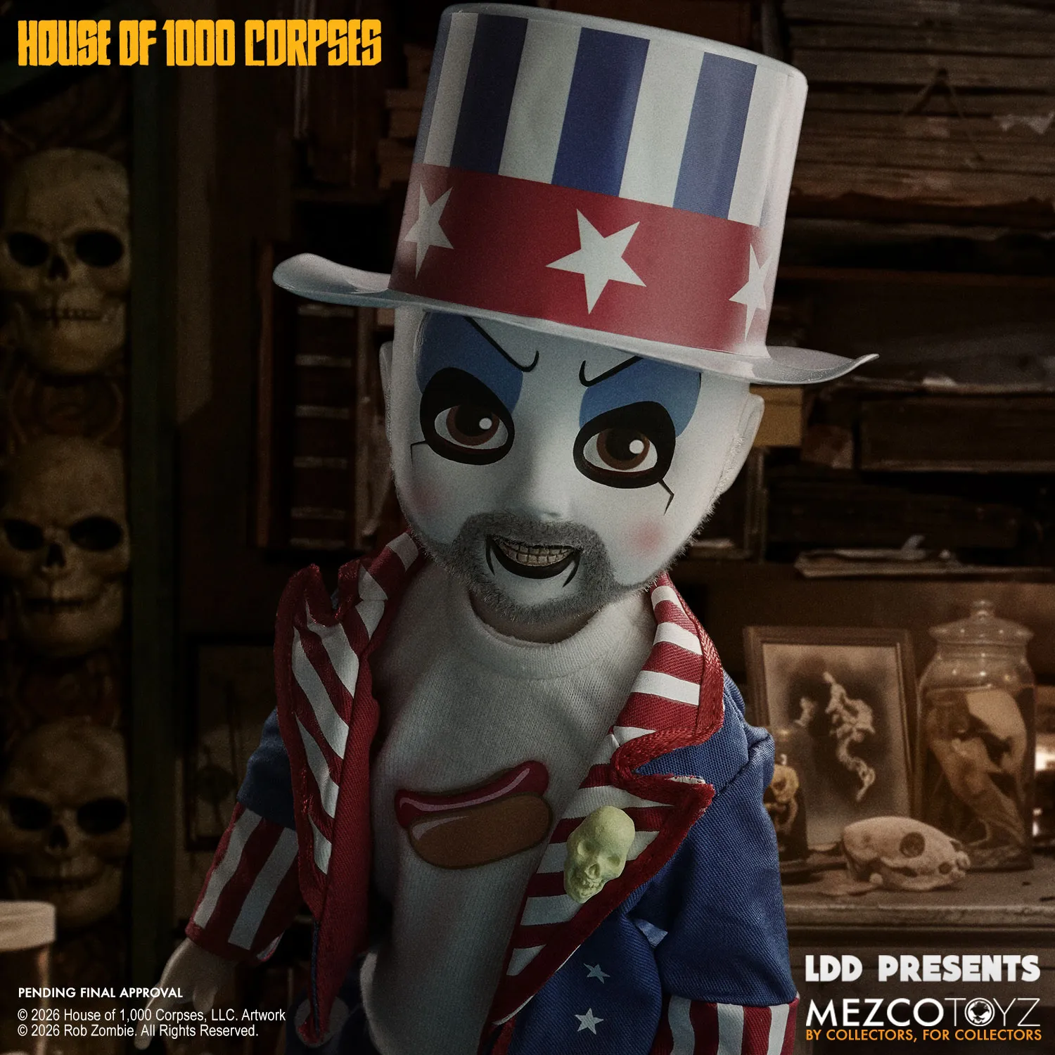 Ldd Presents Captain Spaulding DS Modellismo Ldd Presents Captain Spaulding MEZCO TOYS