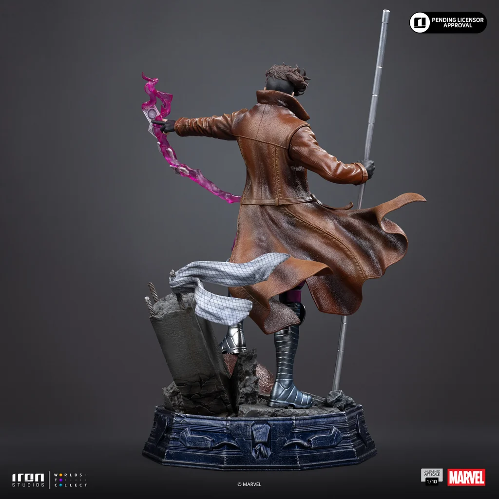 Statua X-Men Gambit Unleashed 1/10 DS Modellismo Statua X-Men Gambit Unleashed IRON STUDIOS - vista 3