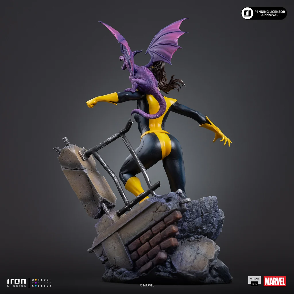 Statua X-Men Comics Kitty Pryde & Lockheed 1/10 DS Modellismo Statua X-Men Comics Kitty Pryde & Lockheed - vista 3