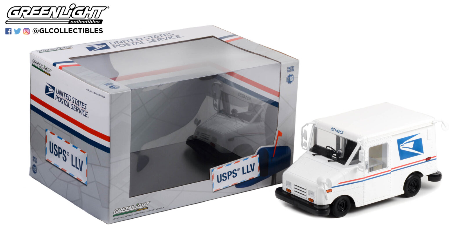 United States Postal Service (USPS) Long-Life Postal Delivery Vehicle (LLV) DS Modellismo United States Postal Service scala 1:18