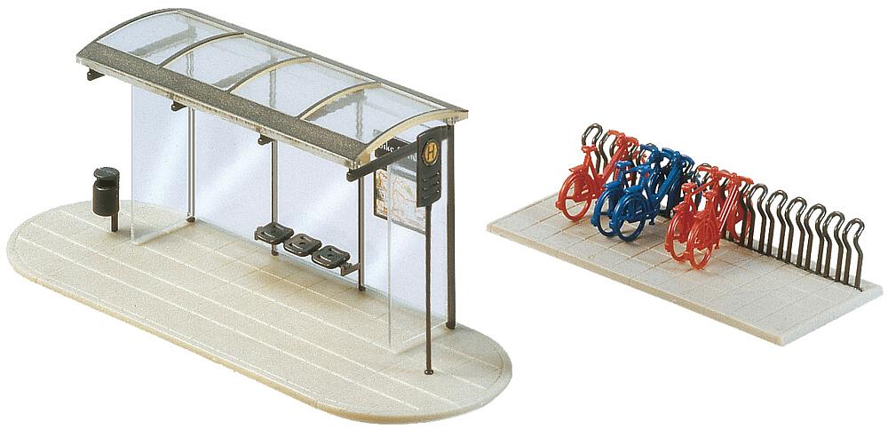 Fermata dell'autobus City Compact Scala N DS Modellismo Fermata dell'autobus City Compact scala N