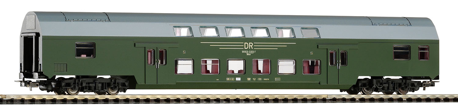 Carrozza a due piani DBmue DR Epoca IV Scala H0 DS Modellismo Carrozza a due piani DBmue DR Epoca scala H0