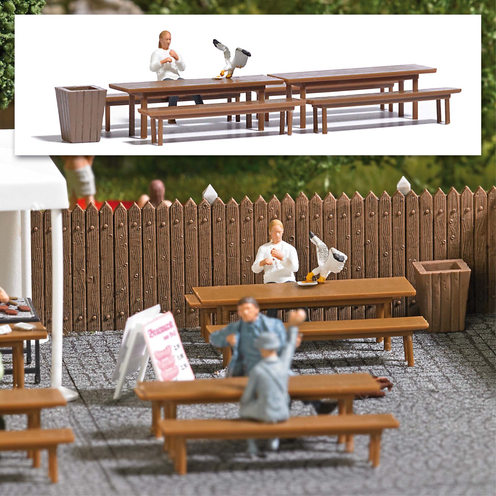 A set: Fish 'n' Chips Scala H0 DS Modellismo A set: Fish 'n' Chips scala H0 Busch