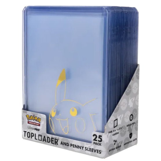 Ultra Pro Pokemon Bustine Protettive Pikachu Toploader 25pz DS Modellismo Ultra Pro Pokemon Bustine Protettive Pikachu Toploader 25pz