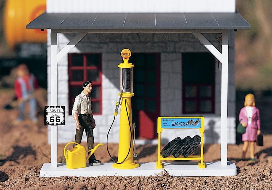 Pompa di benzina & Accessori Shell Scala G DS Modellismo Pompa di benzina & Accessori Shell scala G