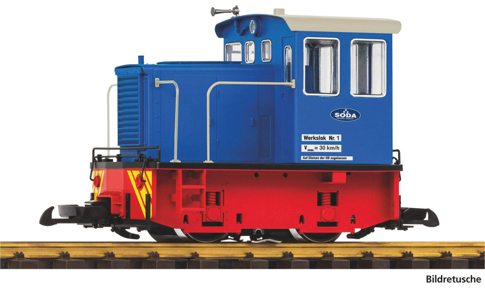 Locomotiva Diesel GE 25-Ton "Werklok Soda" Scala G DS Modellismo Locomotiva Diesel GE 25-Ton "Werklok scala G