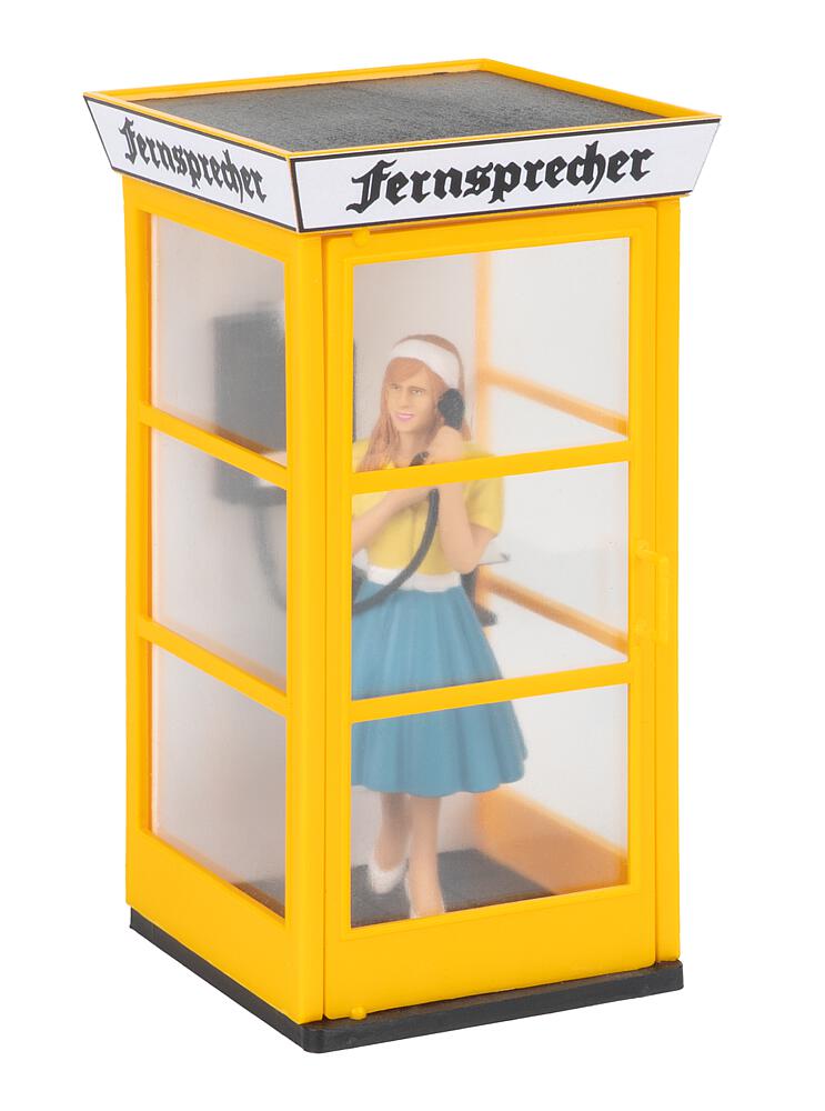 Cabina Telefonica con figura Scala G DS Modellismo Cabina Telefonica figura scala G Faller