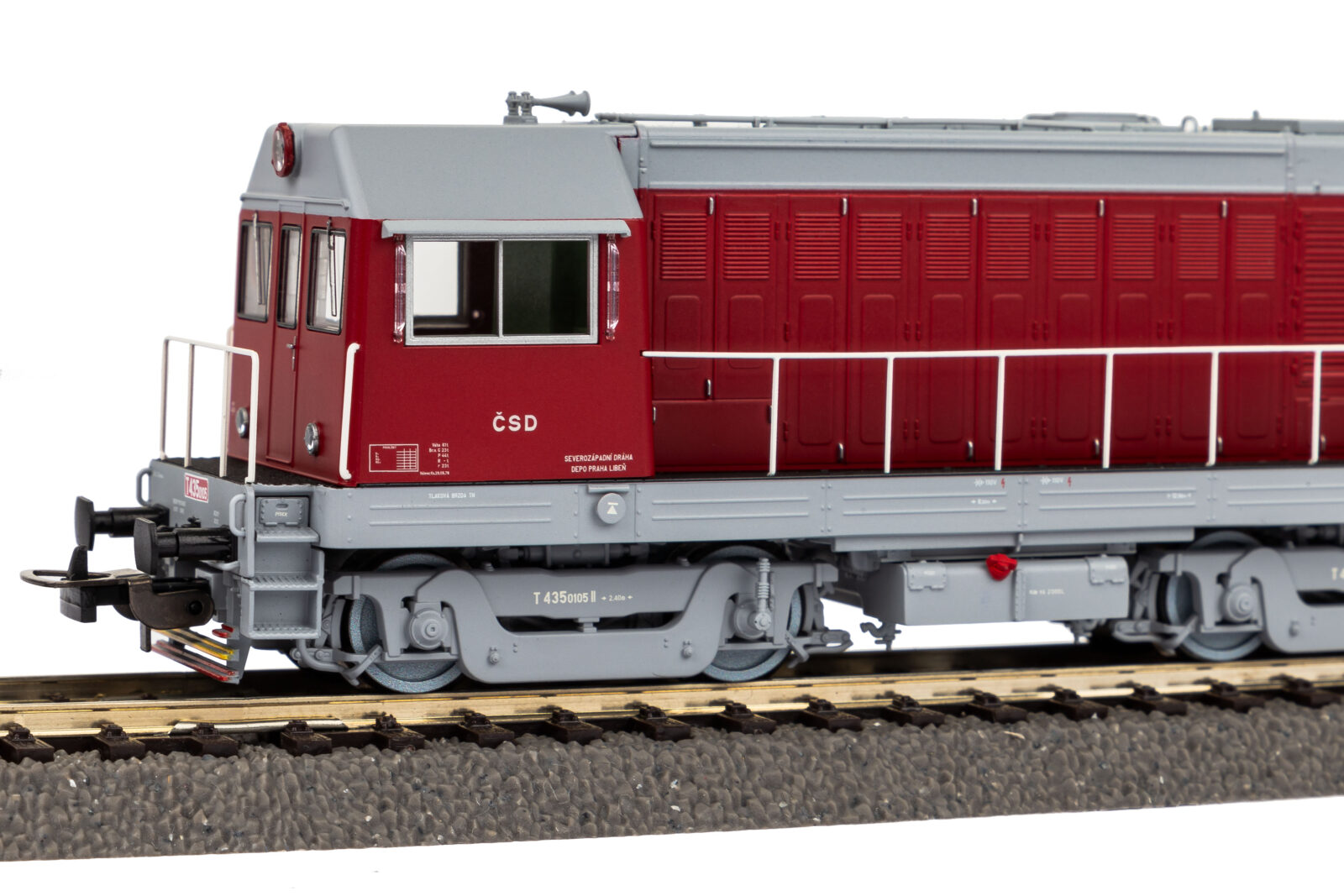 Locomotiva Diesel / Sound T435 Rot ČSD Epoca III Scala H0 DS Modellismo Locomotiva Diesel / Sound T435 Rot scala H0