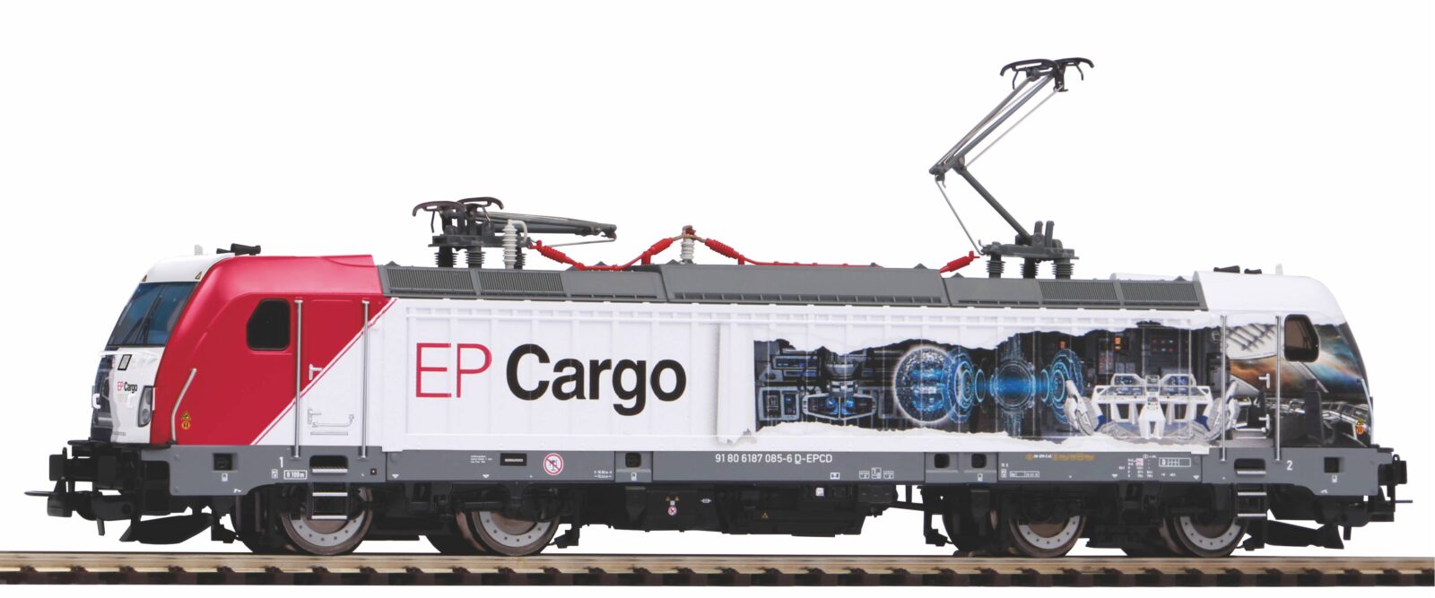 Locomotiva elettrica Gruppo 187 EP Cargo Epoca VI Scala H0 DS Modellismo Locomotiva elettrica Gruppo 187 EP scala H0